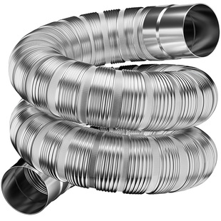燃气热水器排烟管防爆不锈钢排伸缩排气软管排风管道配件大全加长