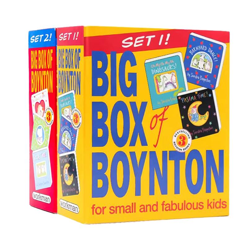 Big Box of Boynton Set 1/2！英文原版 Sandra Boynton音乐绘本套装 英文原版 少儿启蒙认知纸板书