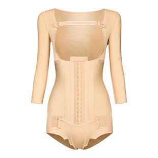怀美一期腰腹吸脂术后塑身衣女收腹束腰强压上半身手臂抽脂连体衣