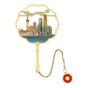 上海景点东方明珠步行街外滩豫园文创古风金属书签旅游纪念品礼物