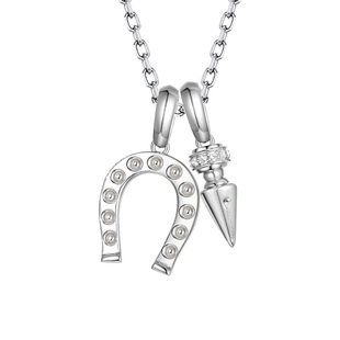 Since You马蹄铁吊坠男2026新款小众潮酷毛衣链马年本命年项链女