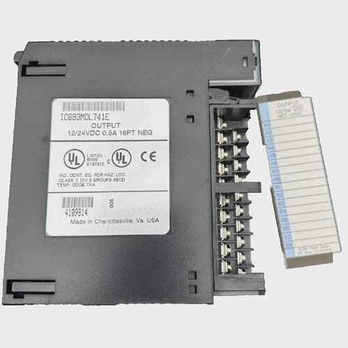 General Electric Fanuc IC693MDL741E 12/24VDC 0.5A 16PT Neg O