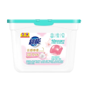 超能云感香柔洗衣凝珠288g*1盒36颗蚕丝蛋白精华洗护合一十倍洁净