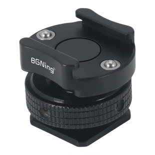 BGNing 适用大疆Mic1/2麦克风冷靴支架罗德猛犸机顶麦收音设备补光灯领夹式冷靴座佳能R50相机三头冷靴座