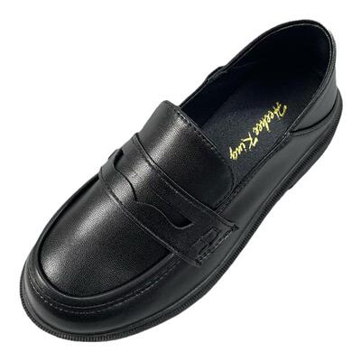 女童黑色皮鞋经典百搭乐福鞋潮