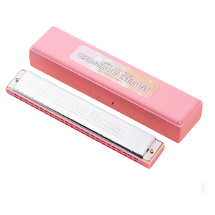 正品口琴24孔复音C调音符标识初学学生儿童教学入门男女单音乐器