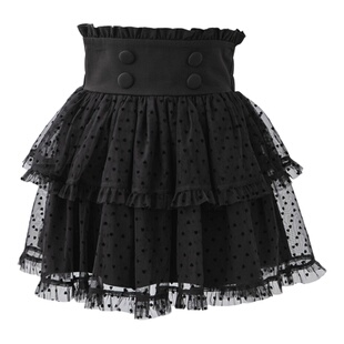 梦展望DearMyLove心形薄纱层叠裙日系少女风元气短裙纱裙535741