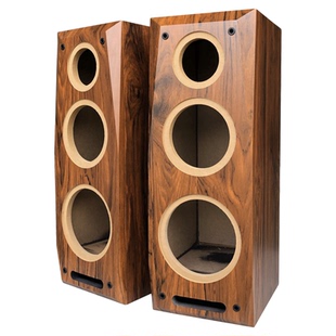 新品6.5寸低音5寸中低4寸高音三分频迷宫木质音响空箱体三音段箱