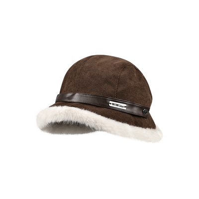 多种戴法毛茸茸帽子毛绒帽子