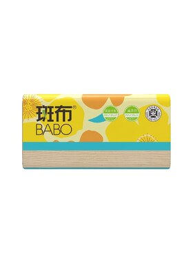 斑布本色120抽3层xs码3包抽纸