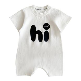 夏季婴儿衣服短袖连体衣夏装超萌男宝宝夏天外出满月幼儿哈衣爬服