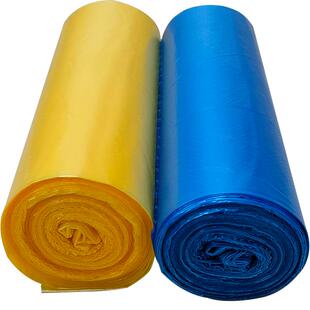 中号加厚卷装红蓝绿黄银灰棕黑白彩色商家用分类垃圾清洁袋兴和兴