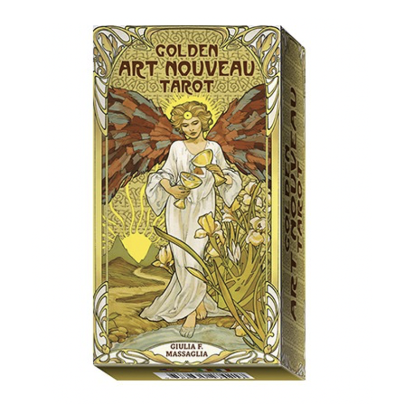 【现货】进口正版金色艺术韦特塔罗牌 Golden Art Nouveau Tarot