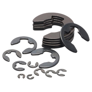 65猛GB896轴用开口挡圈e型卡簧挡圈外卡卡簧套装304不锈钢轴卡簧