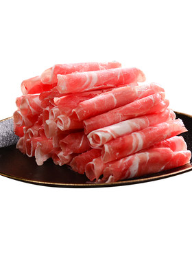 内蒙古锡盟羔羊肉卷火锅羊肉片
