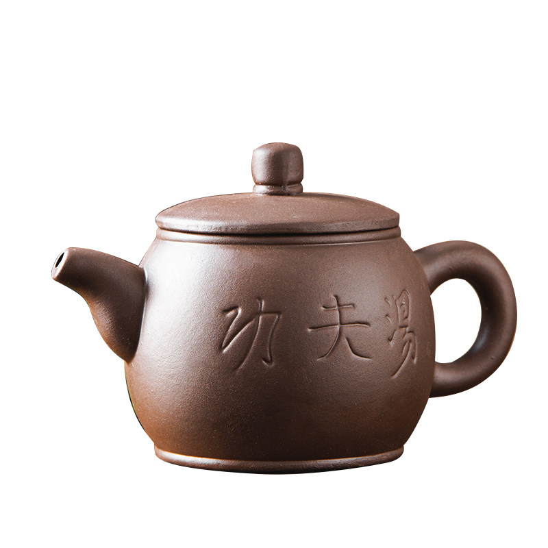 朱泥紫砂大号大容量功夫汤单壶