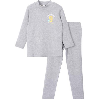 久岁伴小孩羊毛加厚套装保暖内衣