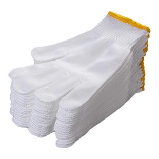 劳保耐磨工作男工地干活防滑劳工线手套棉线丁腈胶皮橡胶带胶耐用