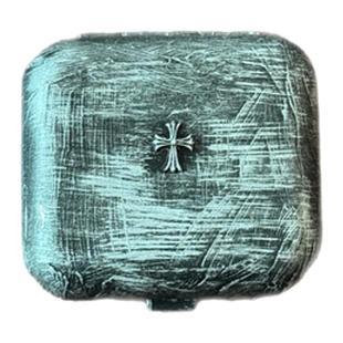 复古做旧克罗不锈钢烟灰缸家用便捷个性创意迷你口袋金属高级感