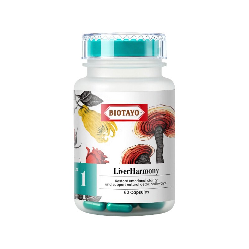 Biotayo肝气净透胶囊 护肝养肝熬夜灵芝佛手复方草本精华60粒