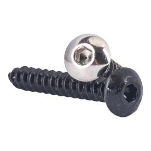 8.8级黑色圆头内六角自攻螺丝高强度圆杯/盘头内六角螺钉M3M4M5M6