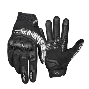 Ones Again真皮骑行手套夏季男复古机车装备摩托车女骑碳纤维防摔