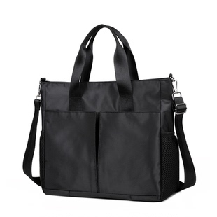 定制logo防水牛津布手提公文包男单肩商务通勤文件包14寸电脑包大