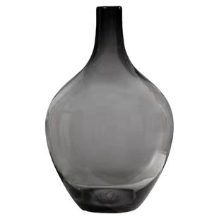 高级感吊钟南天竹马醉木玻璃大肚落地冬青花瓶摆件客厅插花花器