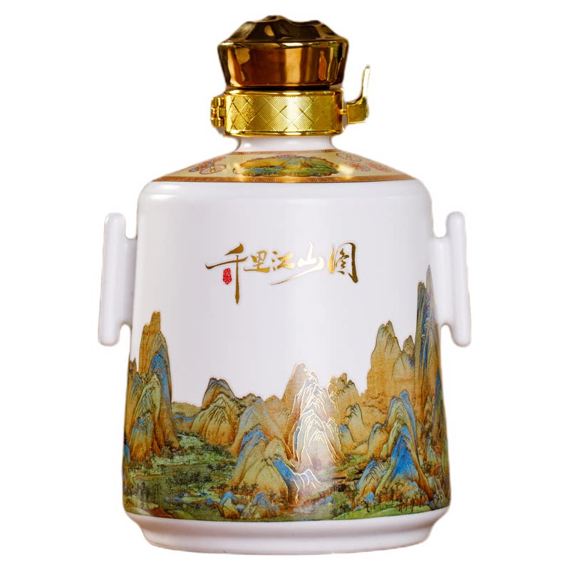 润玉景德镇酒瓶1/3/5斤千里江山