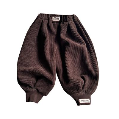 男童加绒裤子宝宝灯笼裤哈伦裤潮