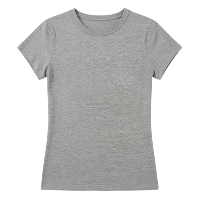 美式甜辣显身材收腰短袖T恤女