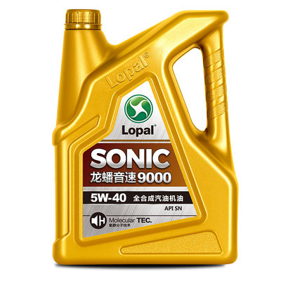 龙蟠音速9000 5W40 12L全合成机油SN抗磨静音提动力四季通用正品