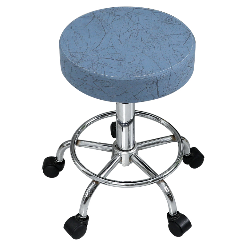 定做高档吧台凳子罩 美容大工凳升降椅套坐垫椅子垫 圆形凳子罩套