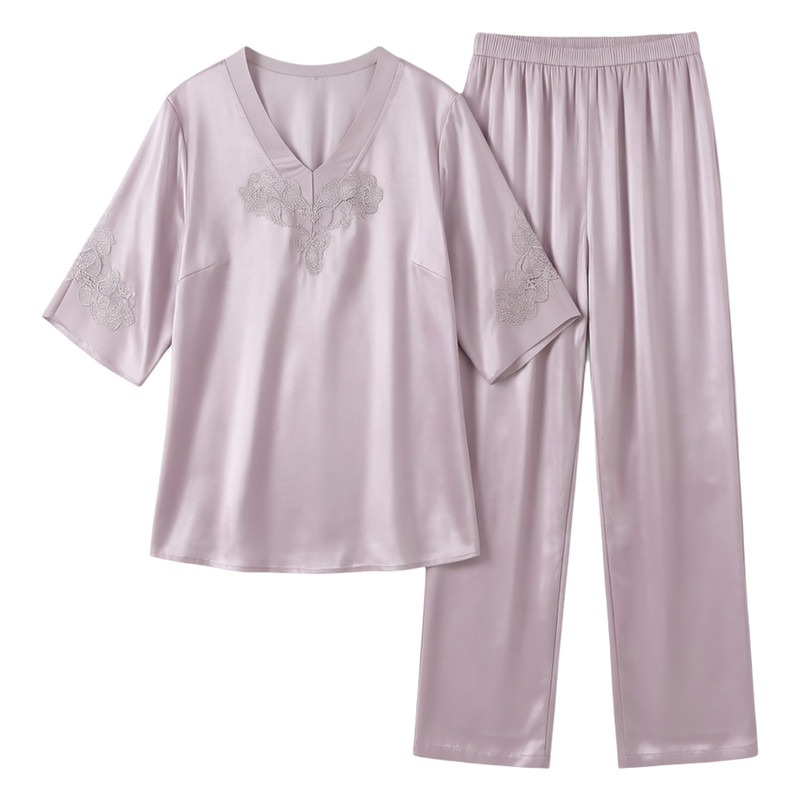 真丝睡衣女冰丝高级感丝绸家居服