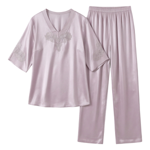 真丝睡衣女冰丝高级感丝绸家居服
