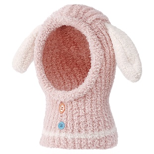 蓓茵可儿童冬帽保暖婴儿帽子男女童针织帽可爱防风护耳一体帽