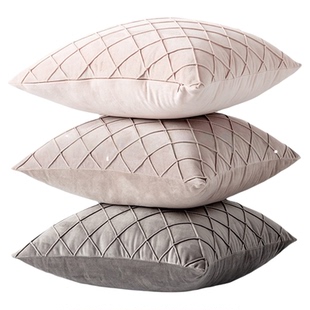 M.life 北欧ins天鹅绒抱枕抱枕套客厅沙发靠垫酒店样板间床头靠枕