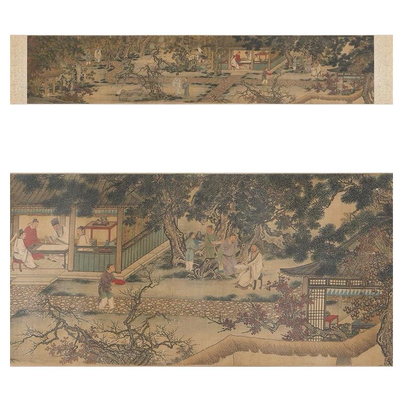 谢环香山九老图文人画国画