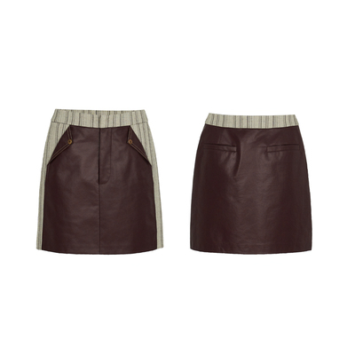 PALAVAS戴高乐空港半裙A字裙