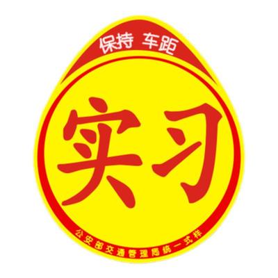 实习车贴磁吸创意搞笑