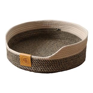 猫窝夏季四季通用窝幼猫专用猫咪睡窝透气凉席新式超大编织凉感窝