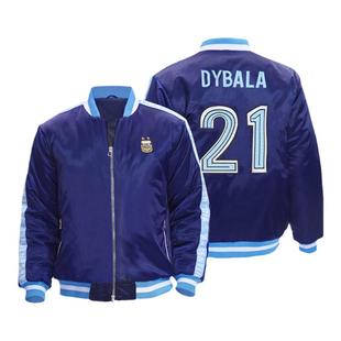 【官方正版】阿根廷国家队｜深蓝棒球服金球奖梅西足球迷外套冬厚