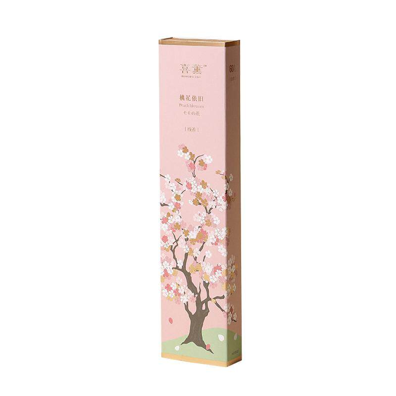 喜薰桃花依旧正装线香檀香家用持久室内盘香女生宿舍白桃天然薰香