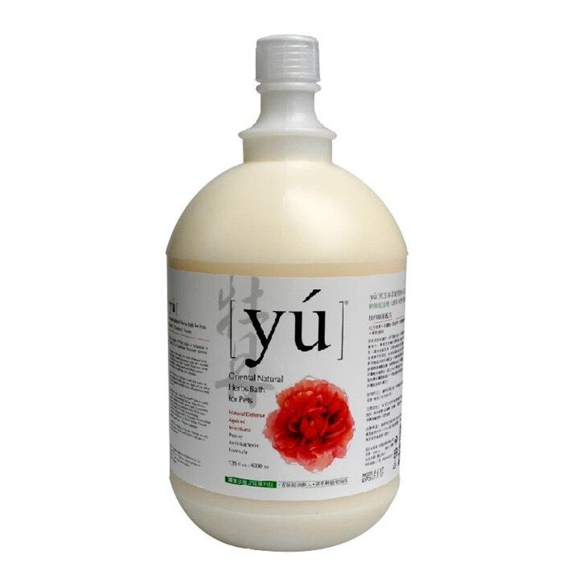 YU东方森草凤仙花牡丹薏仁桔梗大桶杀菌止痒浴液狗狗沐浴露4L