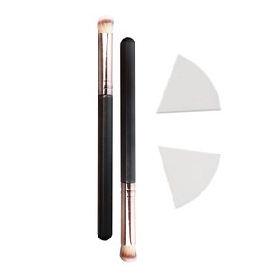 ZFC无瑕底妆工具套盒(ZFC 三角皮面粉扑+ZFC斜头遮瑕刷)