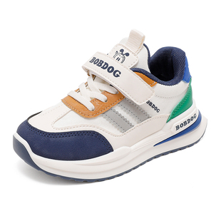 巴布豆童鞋男童运动鞋秋冬款2025新款加绒二棉鞋冬季女宝儿童鞋子