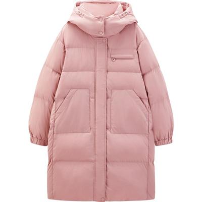 【商场同款】乐町基础中长款羽绒服24冬季新款保暖外套C2ACE4328
