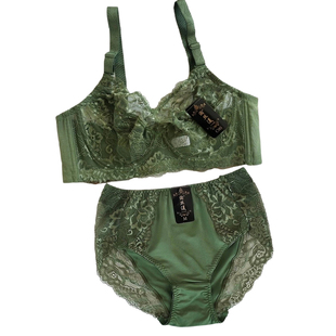 大码有钢圈超薄文胸套装胖MM加长胸罩全罩杯显小聚拢防下垂内衣女