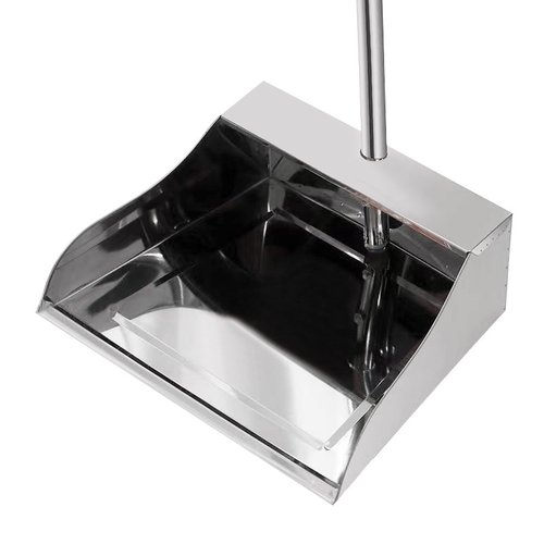 方形圆形不锈钢簸箕扫把套装扫把工具扫地清扫组合家用扫帚地面