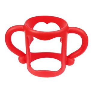 5.5cm-8cm直径婴儿奶瓶通用硅胶手柄弹性大手把宝宝水杯把柄柔软